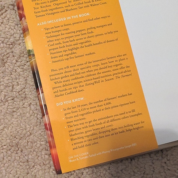 NEW Book- EatingWell in Season: The Farmer's Market Cookbook - Picture 10 of 13